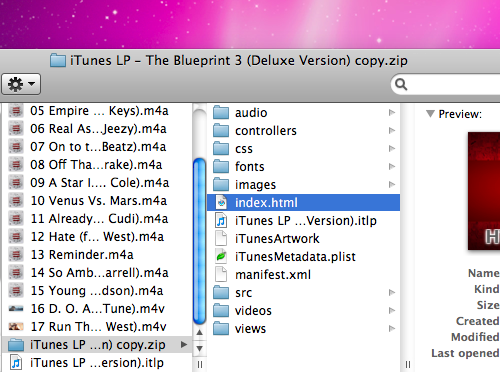 Internal Structure of an iTunes LP, Jay-Z The Blueprint 3